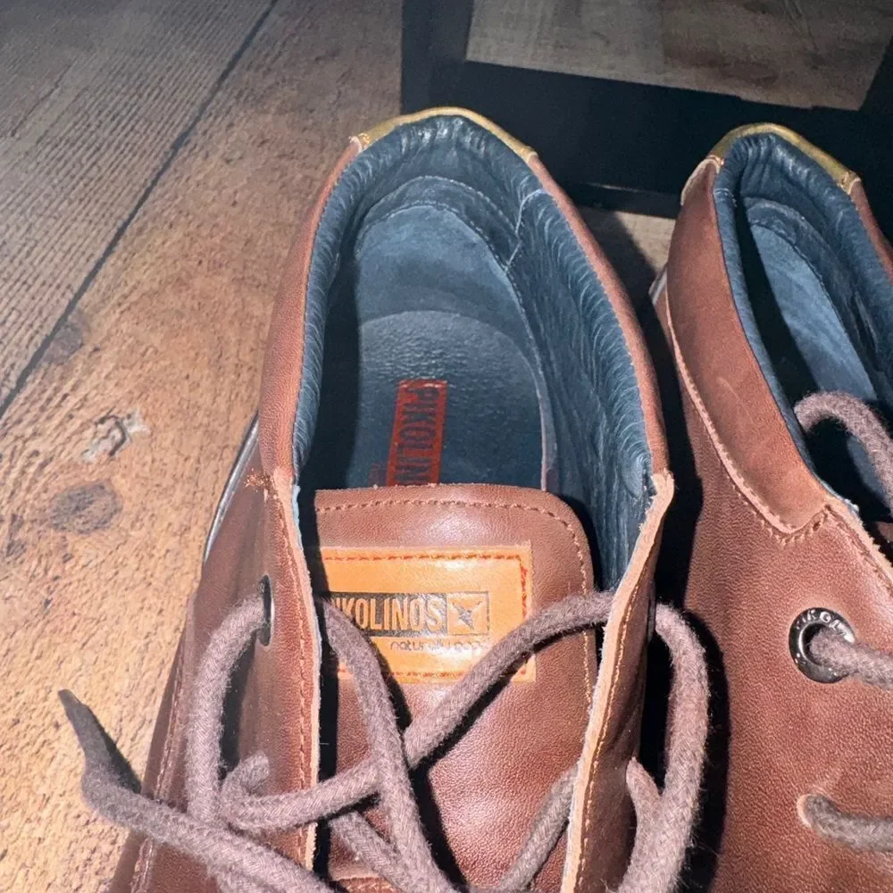 Pikolinos Santiago Brown Leather Chukka Boots Size 42 US 8.5